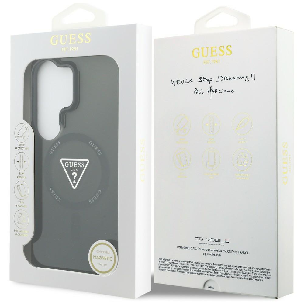 Guess IML Gradient Triangle MagSafe Case for Samsung Galaxy S26 Ultra Black
