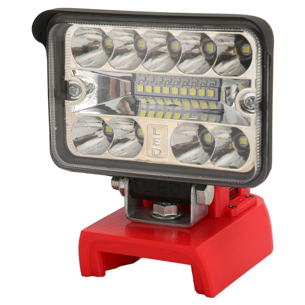 3in LED Rechargeable Work Light 18PCS Lamp Beads 2800lm 54W High Power Recyclable Reusable Square