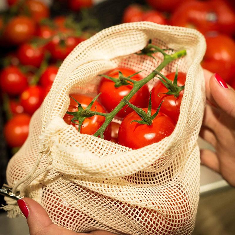 3 шт./компл. многоразовые сетчатые пакеты для продуктов, моющиеся сетчатые пакеты из полиэстера премиум-класса для овощей, фруктов, игрушек