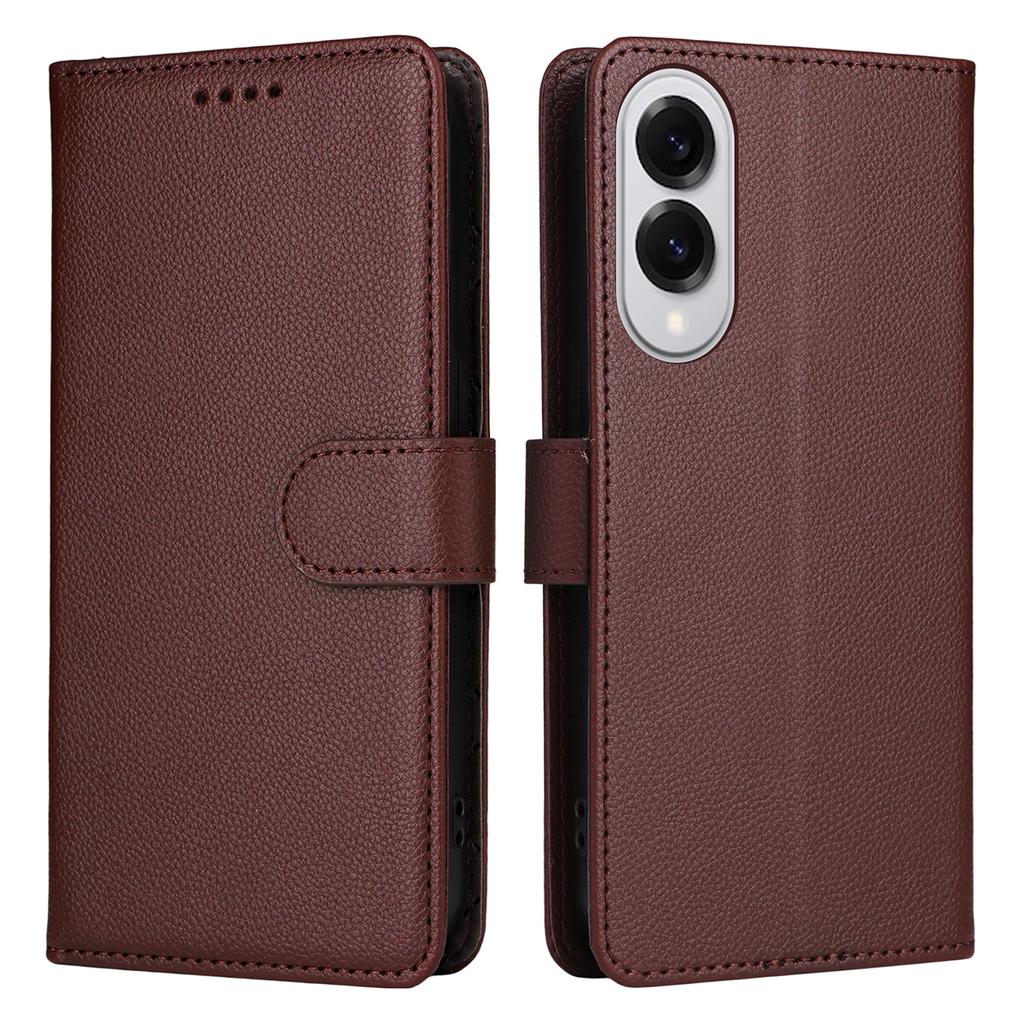 Чехол-книжка для Samsung Galaxy S25 Edge с блокировкой RFID, 3 слотами для карт, кожаный чехол для телефона из ПУ с ремешком на запястье