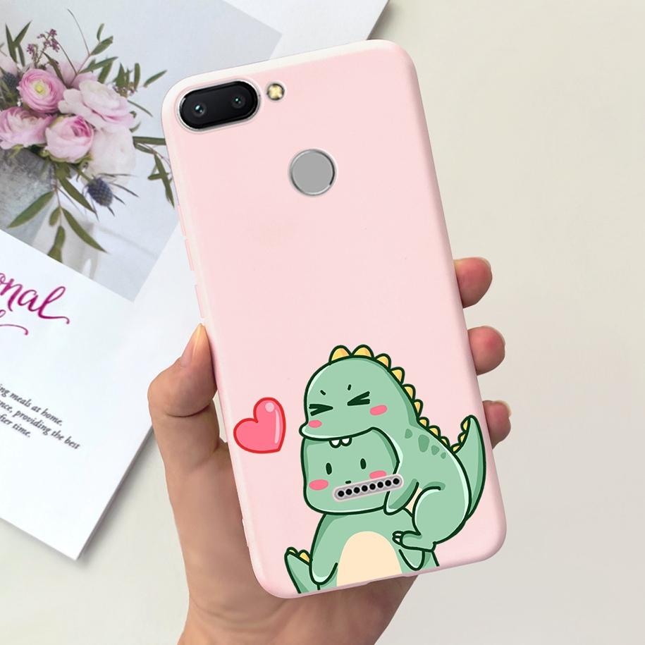 For Xiaomi Redmi 6 Case Redmi 6A Cover Cute Dinosaur Duck Cat Shockproof Bumper For Xiomi Redmi 6 6A Fundas Redmi6 Redmi6A Coque