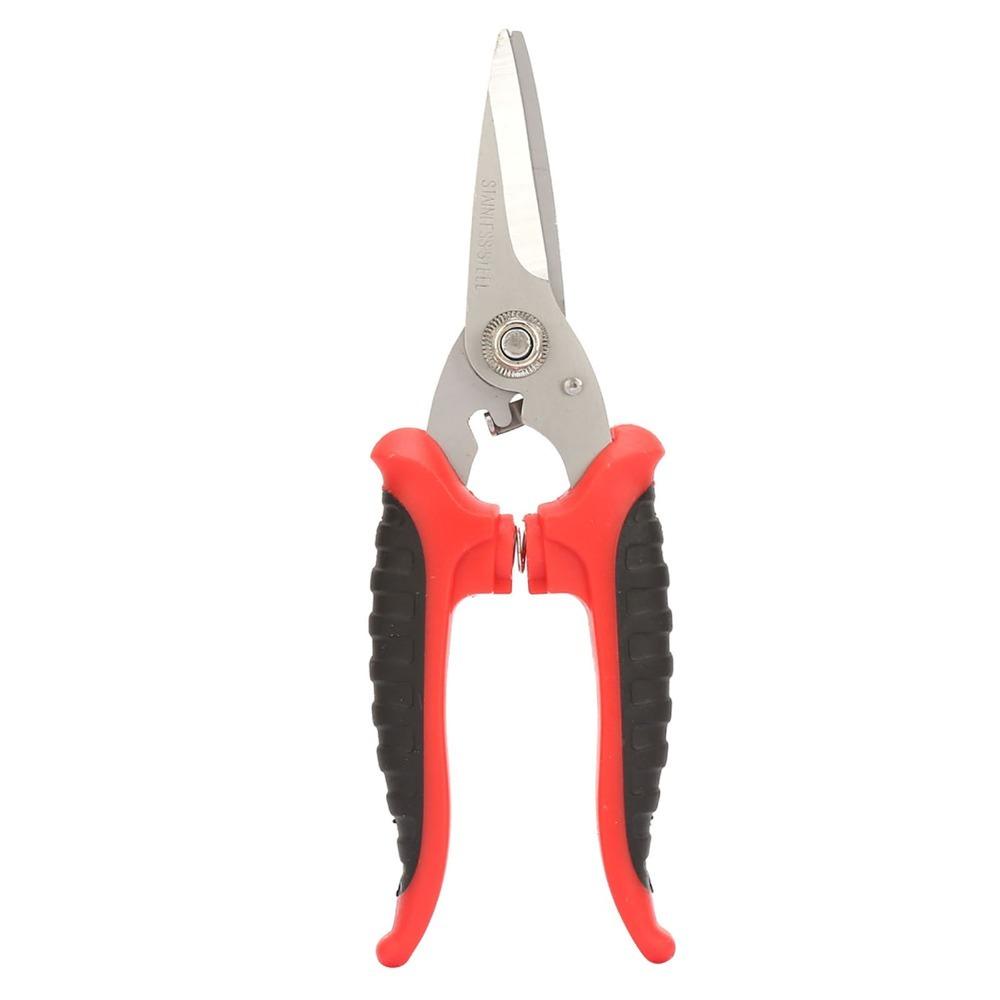 180mm Multifunction Scissors 3CR13 Steel Garden Tool Pruning Scissors Electrician Tool