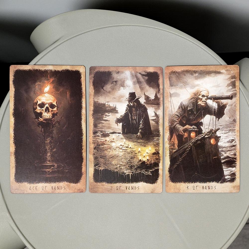 12*7 см Таро HoroScare в жесткой коробке, 80 карт Таро с красными позолоченными краями, по системе RWS