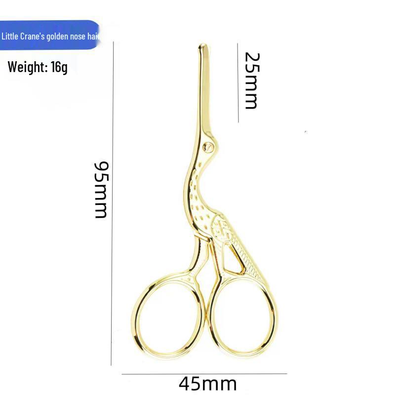 Ножницы для вышивания крестиком «Золотой журавль» в стиле ретро - Титановый инструмент для красоты и рукоделия