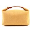 Pristine HERMES Handbag BRIDE A BLACK GM OC Serie Button H Logo Pouch Orange Used