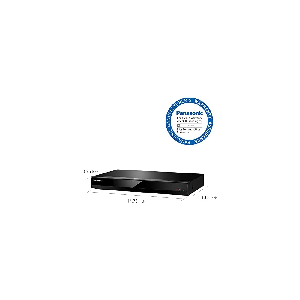 Panasonic DPUB420K Ultra HD Blu-ray Player with Streaming, High-Resolution Audio, and Voice Assist (Black)