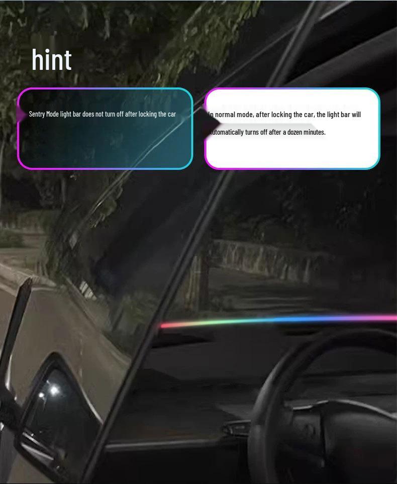 Цветной акриловый ветрозащитный экран звукоизолирующий свет: Управление через приложение, без проводов, для украшения автомобиля.