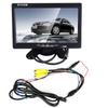 Monitor with Coaxial Integrated WVGA Dual Video Backup Camera Compatible with Ideal for Backup Includes Remote Control 7-inch On-Dash 4-Pin Connector,