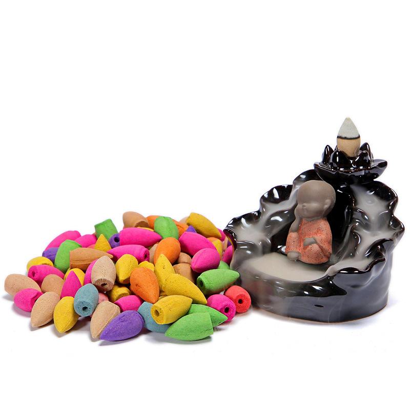 30/60/100 шт. смешанные конусы для благовоний, используемые для уда, обратная пуля, курильница с обратным потоком, конус, запах, смесь благовоний, ароматерапия