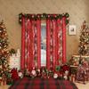 Рождественские Американские Шторы Дверные Шторы Санта Готовые Шторы Украшение Без Сверления Готовые Шторы Большие Окна