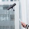 Window Cleaning Brush 2 In 1 Retractable Pole Cleaning Window Brush Glass Squeegee Cleaning Tool for Car Shower Glass Door  Pcs