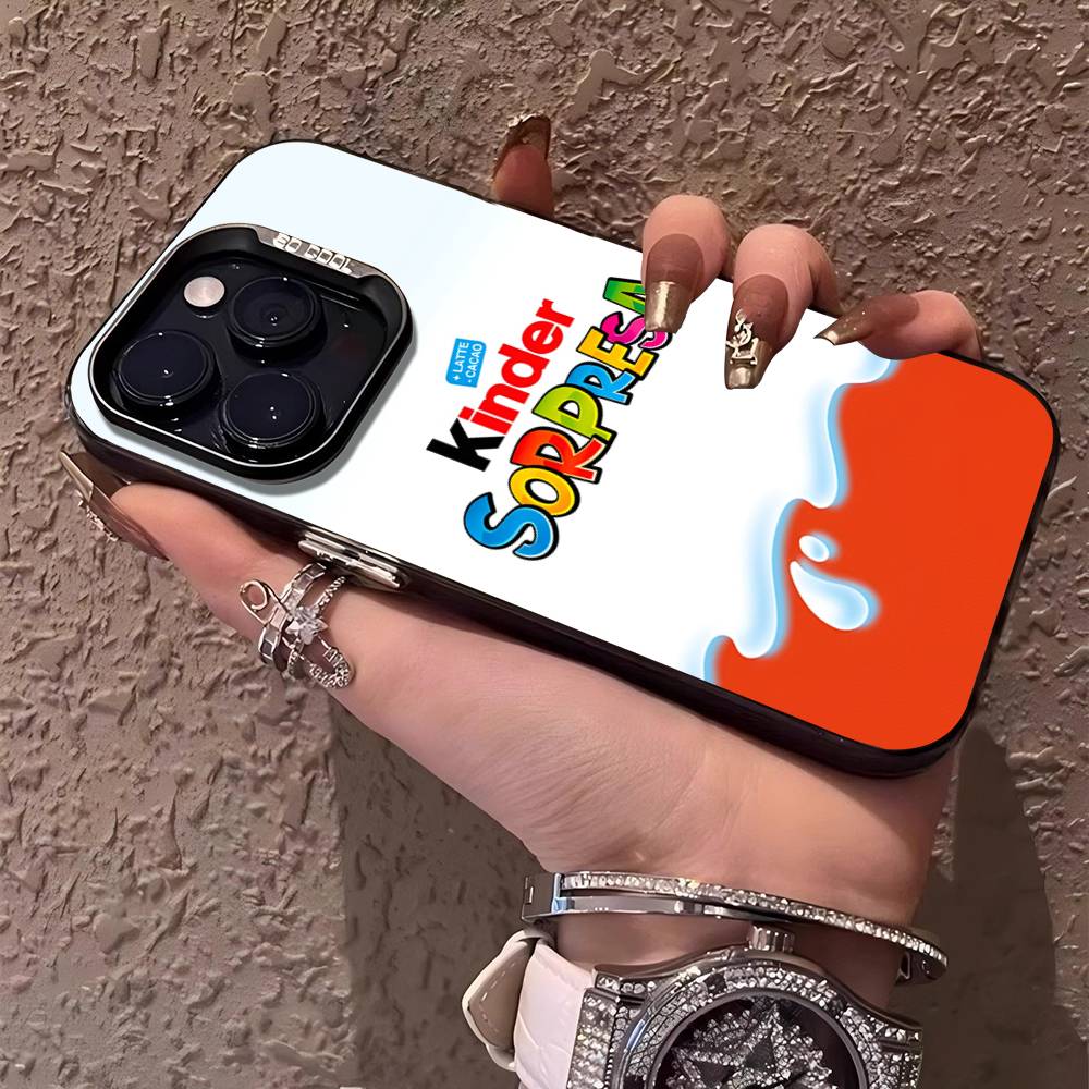 Чехол-футляр Trolly Egg KINDER JOY с сюрпризом для IPhone 17 16 15 14 13 12 11 Pro MAX Матовый Ударопрочный Задняя крышка Противоударный Матовый чехол