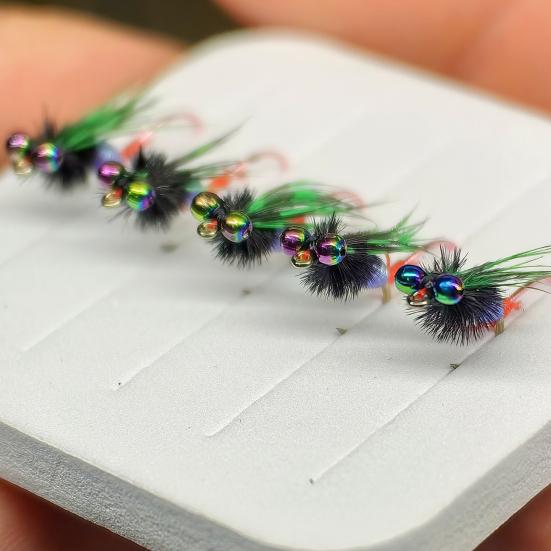 1/5Pcs 0.4/0.5/0.6CM Fly Fishing Lure with Sharp Hook Realistic Bionic Flying Bait Freshwater Saltwater Bass Trout Fishing Accessories