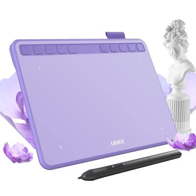 UGEE S640 Перо x 4 10 Горячих клавиш 8192 Уровней нажатия OTG-адаптер Совместим с и Идеально подходит для Начинающих и Студентов Планшет, 6,3 дюйма, Клавиши, Уровни,