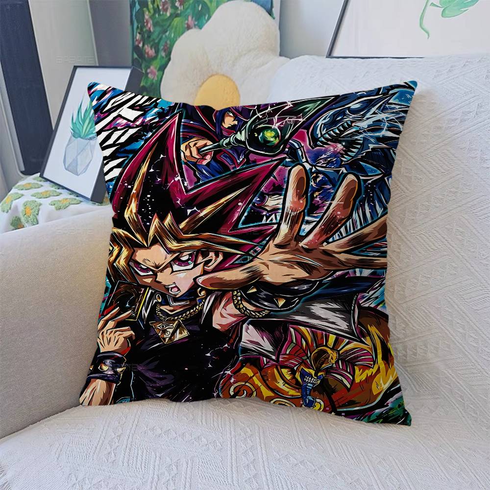 Amine Yu Gi Oh Retro Pillow Cushion Cover Pillowcase Living Room Sofa Home Decor Customized