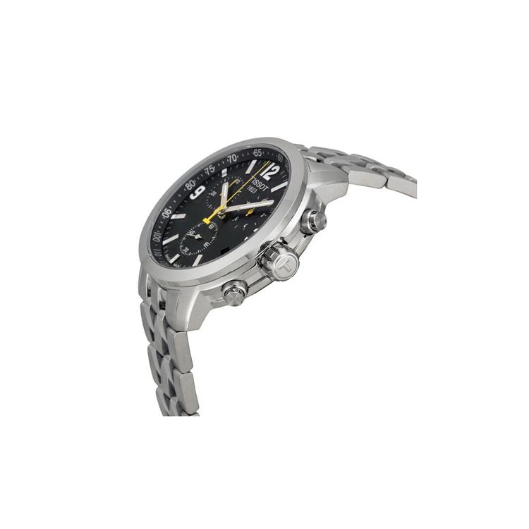 Tissot Коллекция Galloping Chase Кварцевый механизм Мужские часы Часы 41 мм*42 мм Черный циферблат Корпус из нержавеющей стали T055.417.11.057.00
