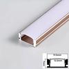 0.5m Recessed U-Type LED Aluminum Profile Silver/Black Channel Holder Milky Diffuser Closet Cabinet Shelf Linear Bar Strip Light