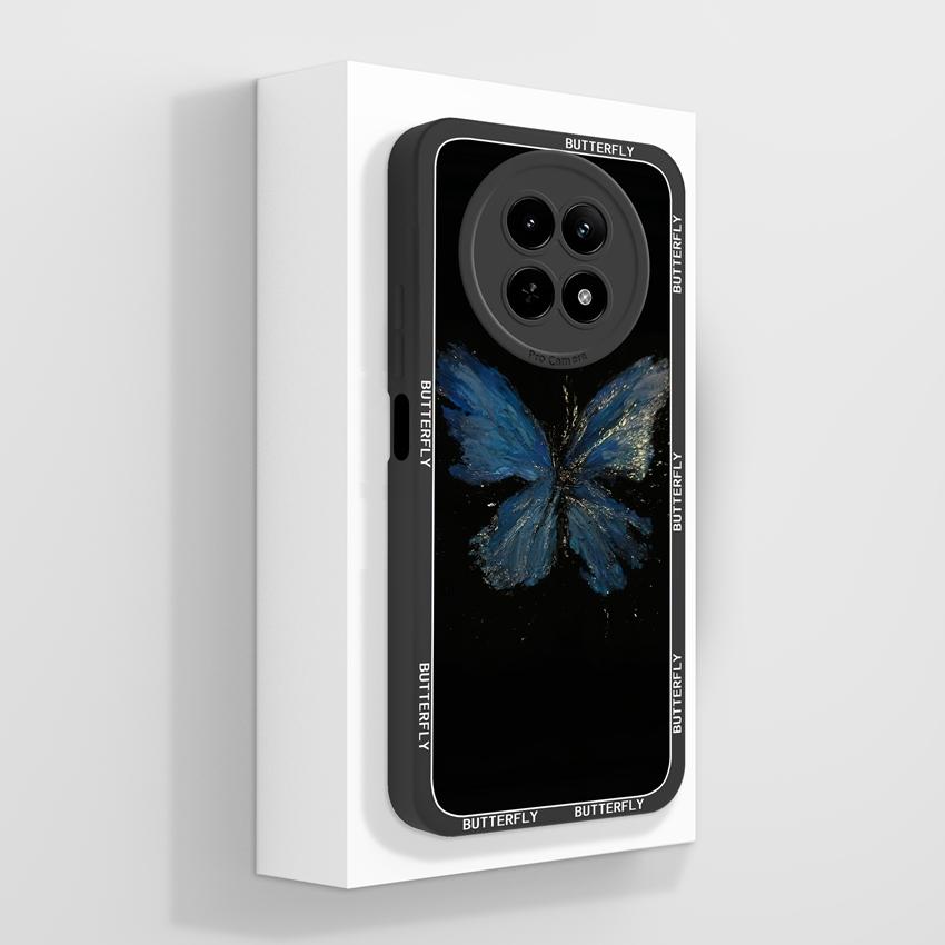 Чехол для Oppo Realme 12 13 14 P1 P2 Pro 14T 12X Сумки для телефона Милые узоры с медвежьими лапками Жидкий силикон Улучшенный пыленепроницаемый защитный чехол для корпуса Oppo