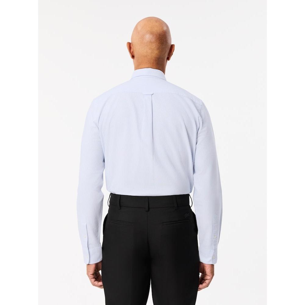Lacoste Мужская рубашка Oxford Stripe Ch7552 54n E7b q2nCh7552 54nE7b