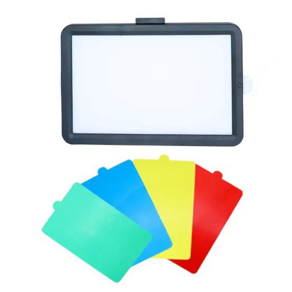 With Tripod LED Photography Video Light 4 Color Cards Photography LED Light  Toning