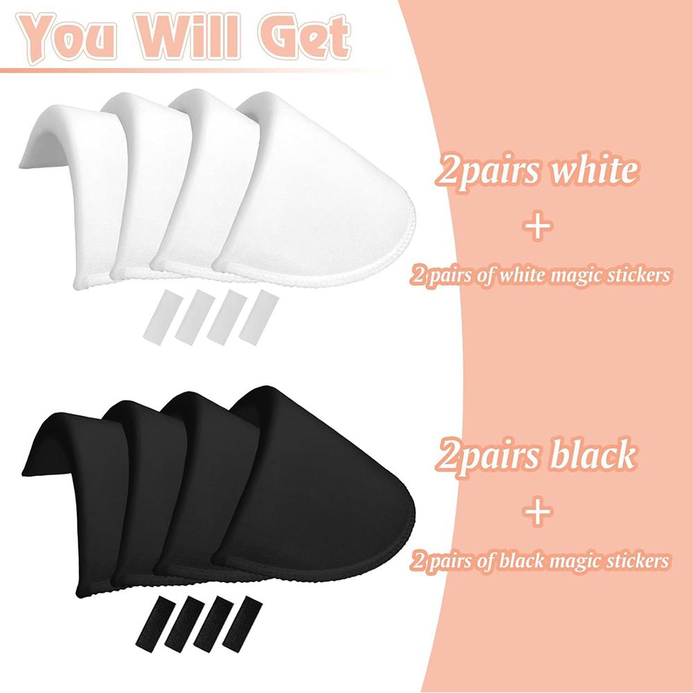 4 пары подплечников, не требующих пришивания, губчатые подкладки для пиджака, одежды, для шитья своими руками