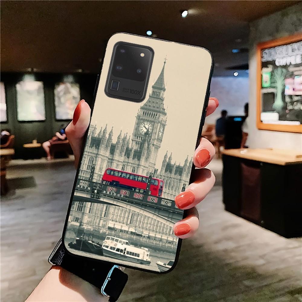 Лондонский Автобус Англия Телефон Чехол для Телефона Для Samsung S 9 10 20 21 22 23 30 23 24 plus lite Ultra FE S10lite Fundas