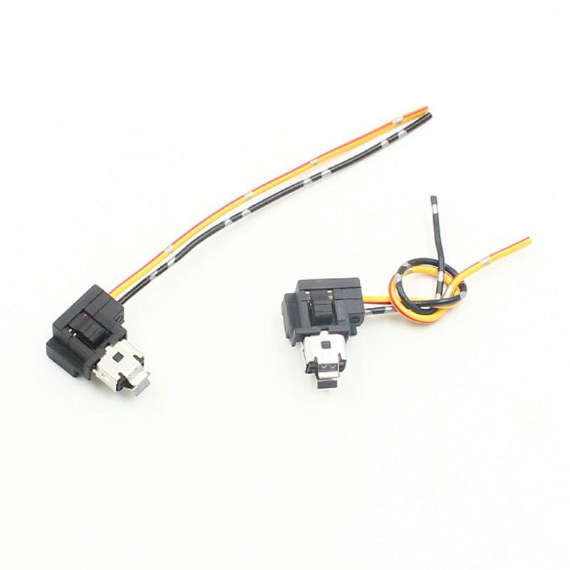 2 PCS Headlight Lamp Bulb Socket Wiring Harness Connector Plug Adapter Line for H1 H7 H4 Bulb