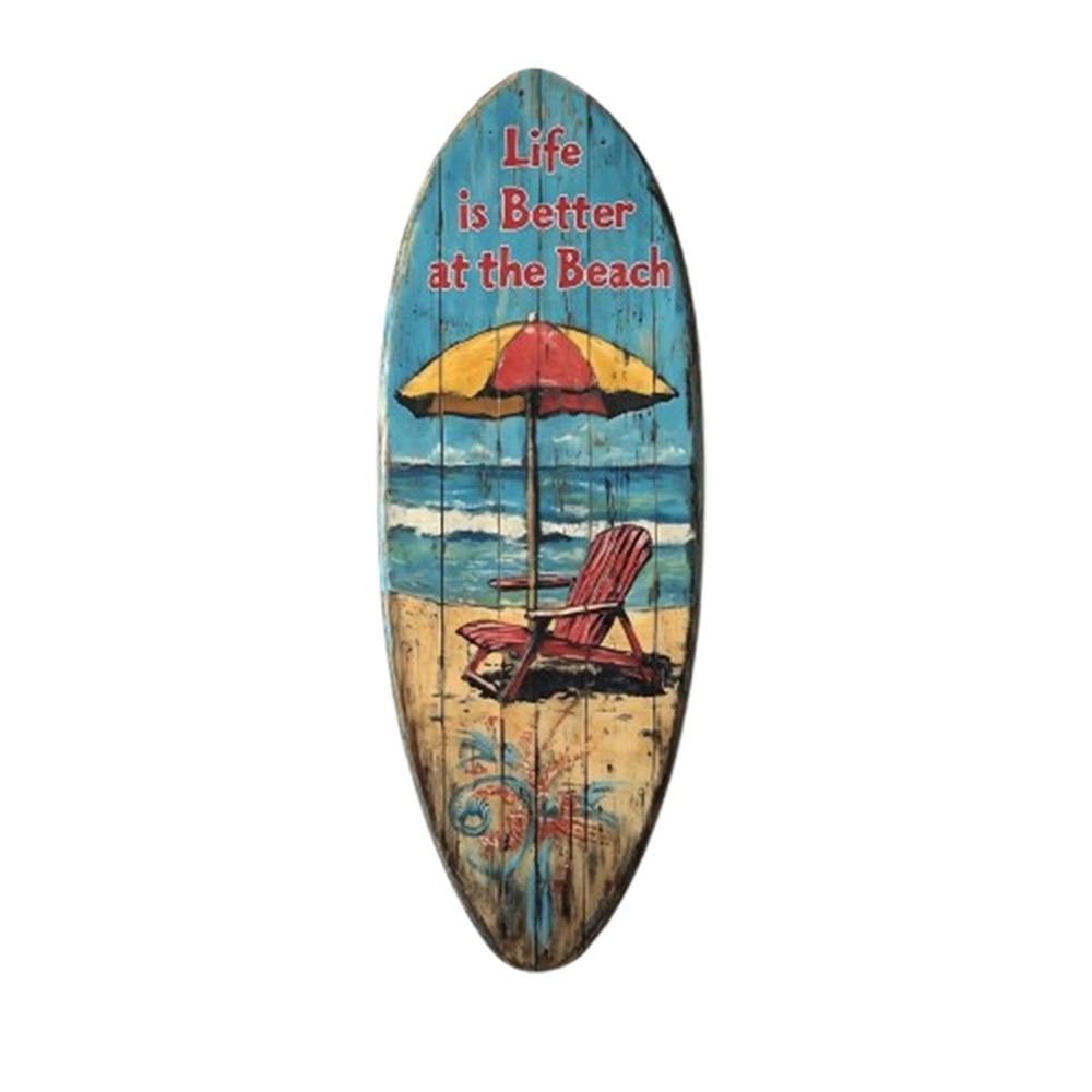 Summer Surfboard Wall Hanging Colorful Beach Decor Wall Art  Home Bedroom Decor