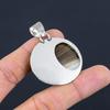 Серебряный Овальный Камень Агат Ботсвана День Рождения Жена Свадьба Кулон Украшение