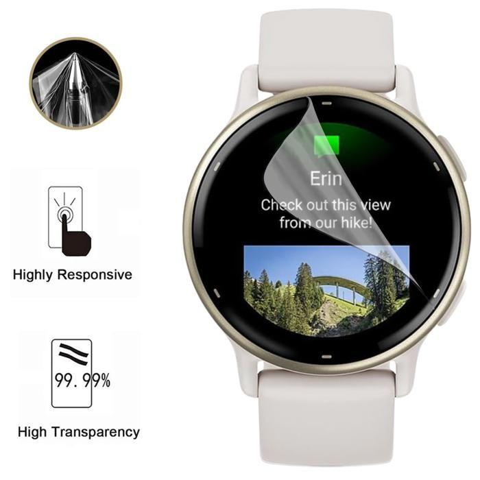 Защитная пленка для Garmin Vivoactive 5 [Набор 6 штук] Защитная пластиковая пленка Ультратонкая Phonillico