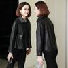 Small Short Genuine Leather Jacket for Women New Spring and Autumn Casual Single Wear Sheepskin Jacket