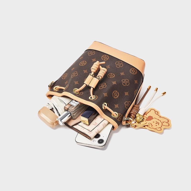 Сумка-ведро в иностранном стиле, женская новая сумка 2025 года, премиальная сумка-мессенджер, женская сумка-тоут для通勤, сумка через плечо большой вместимости