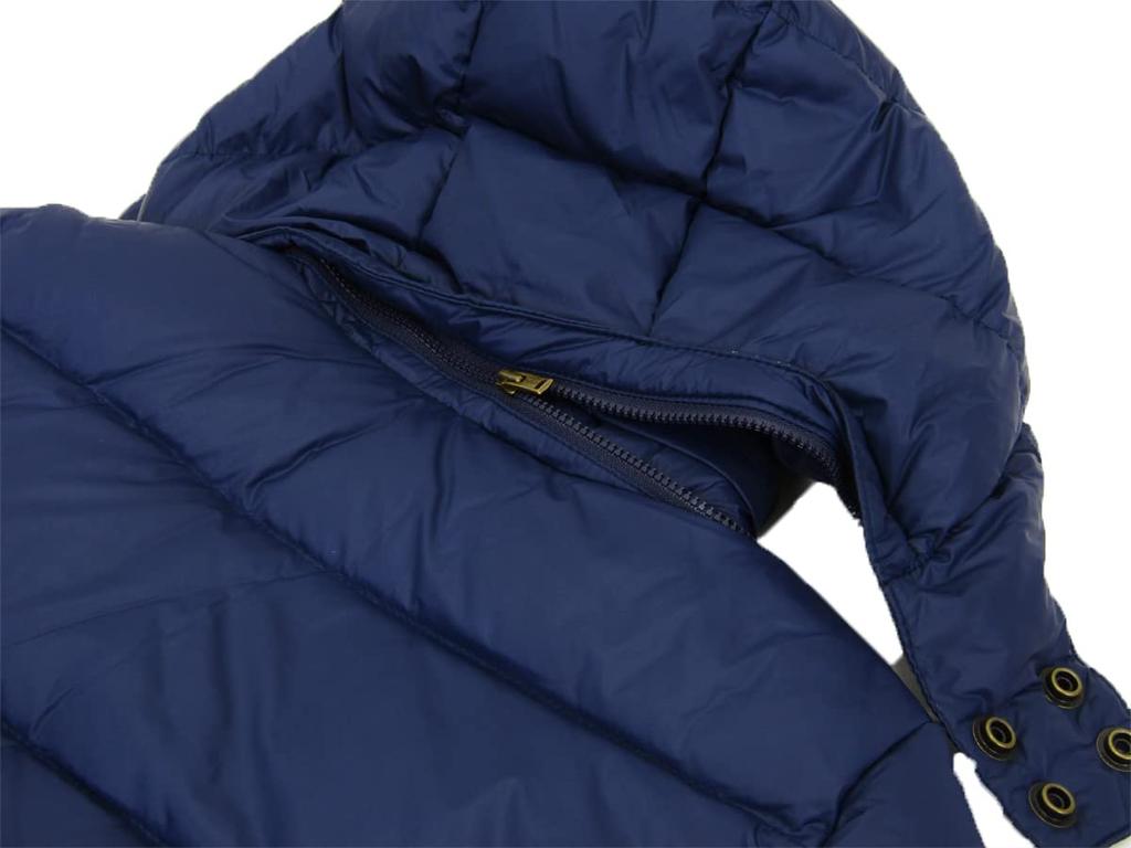 POLO RALPH LAUREN Logo Tape Pony Embroidered Down Boys' Jacket/Park, 0101907-4-NAVY [Used]