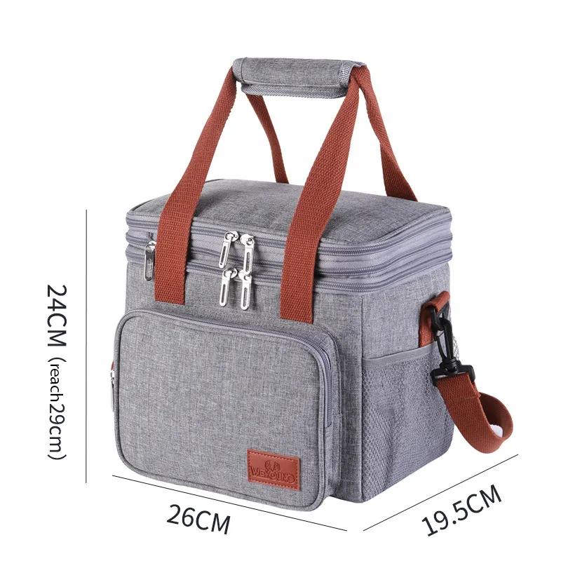 Portable Lunch Insulated Bag Large Capacity Picnic Bag Waterproof Outdoor Camping Keep Cold Bag