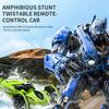 Remote Control Stunt Car 2.4GHz Transforming Amphibious Remote Control Car Dual Mode Remote Control