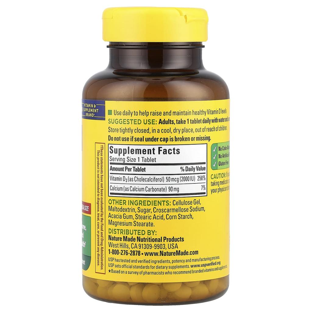 Vitamin D3, Mega Size, 400 Tablets