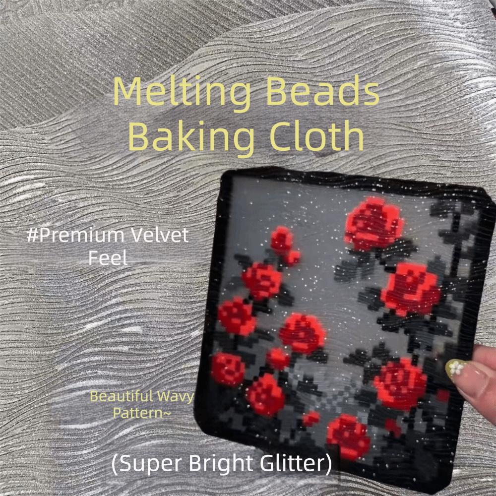 5Pcs Non Stick Melting Beads Baking Cloth Strawberry Heat Resistant Ironing Sheets Handmade Hobby