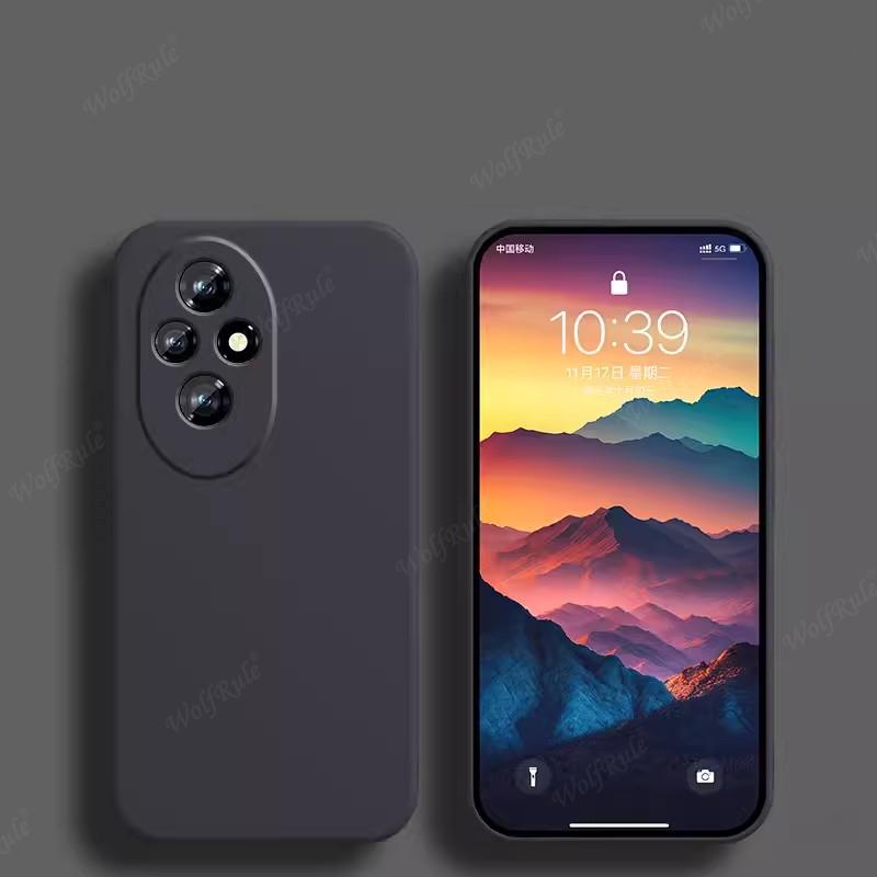 Для Honor 200 Чехол Huawei Honor200 Honor 200 Capas Новый Ударопрочный Бампер TPU Роскошный Жидкий Силикон Мягкие Fundas Honor 200