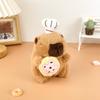 Chef Capybara Cartoon Plush Doll Children Toys Keychains Backpack Decoration