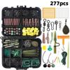 277Pcs/Set European-style Carp Fishing Accessories Kit Fishing Hook Block Bean Ring Fishing Gear Set