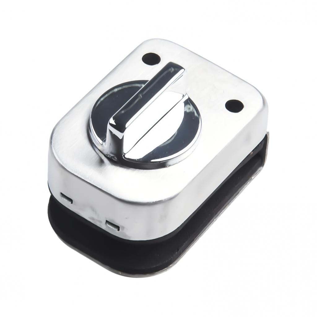 Glass Door Lock Stainless Steel Latch Punch-free Ground Lock Bathroom Balcony