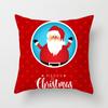 Cartoon Santa Claus Pillowcase Sofa Kids Room Decoration Merry Christmas Cushion Cover