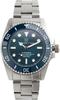 Hyakuichi 20 ATM Water Resistant Sweep Second Watch Ceramic Bezel Watch Deep Aqua [HYAKUICHI 101] Diver's Non-Date