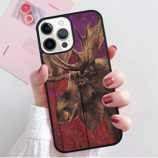 Чехол-ракушка с оленем для iPhone 17 Air 15 16 14 13 12 Pro Max 11 Pro Max Plus Чехол для телефона