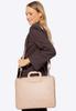 Wittchen Women's 15" Laptop Bag In Imitation Leather, Beige, Beige, Eco-Leather