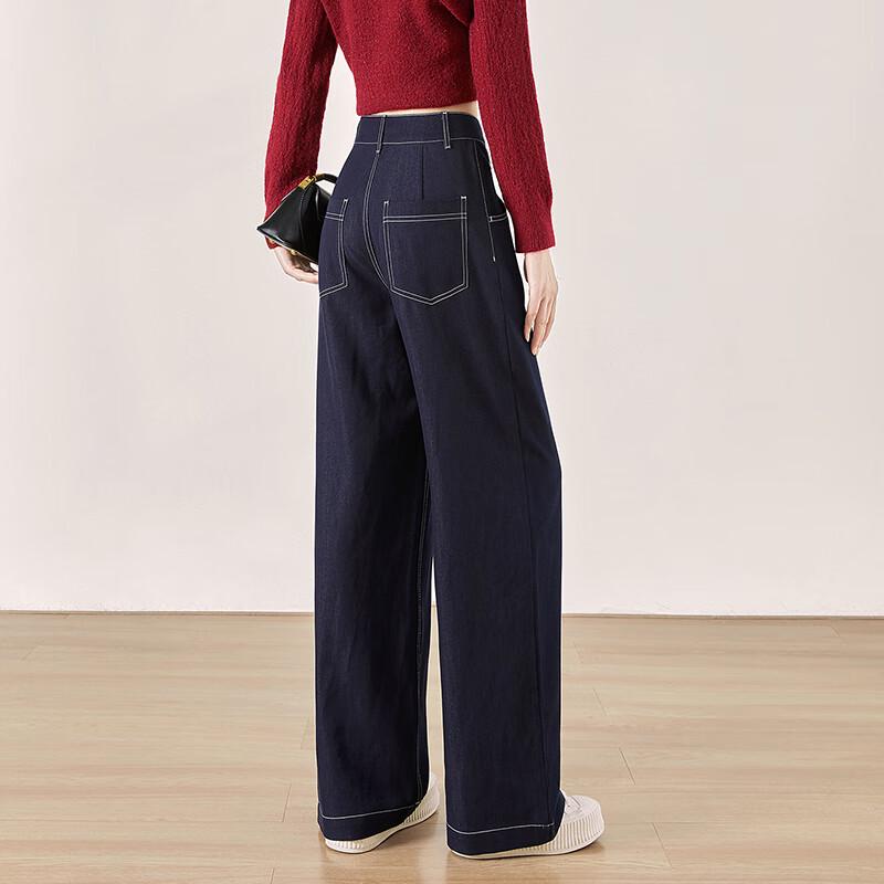 Women's High-Waist Loose Wide-Leg Drapey Pants