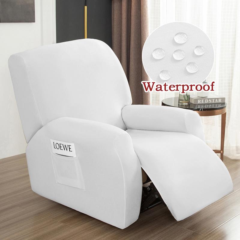 Waterproof Recliner Sofa Cover Non-slip Milk Silk Sofa Covers For Living Room Single Sofa Chair Couch Cover Armchair Covers Home