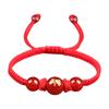 Китайский браслет из красной нити со змеей, регулируемый браслет-шарм на удачу из плетеного шнура, подходит для женщин и мужчин, подарок