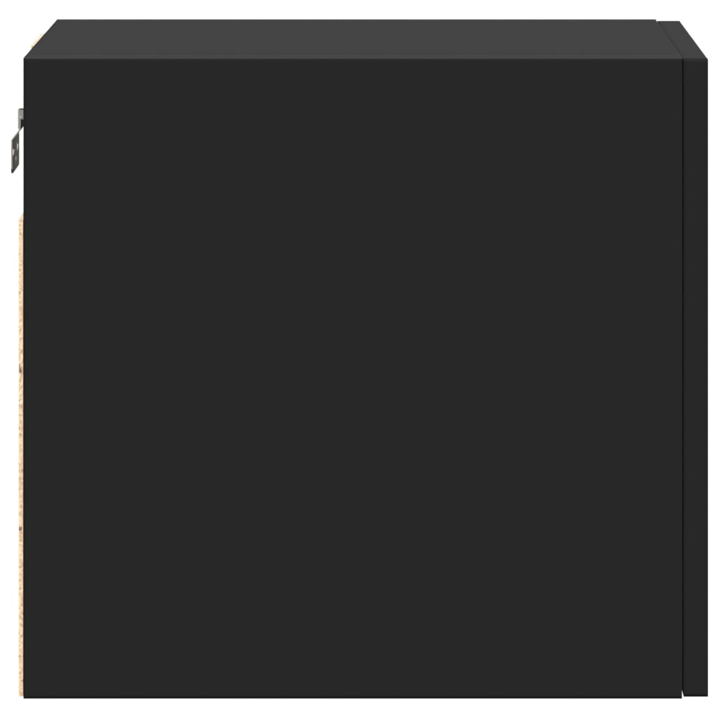 Wall Mounted Cabinet Black 30 x 42.5 x 40 cm Engineered Wood