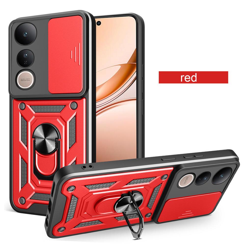 Защитный чехол для камеры VIVO V50 Lite v50 V40 Lite v40 pro v30 lite V30 V29 V27 v27e v25 Armor Hybrid Metal Ring Holder Cover
